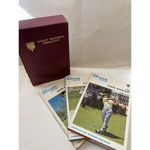 Vintage Box Set Of 3 Golf Digest Trilogy Snead Ford Rosburg 1963 Hardcover Books